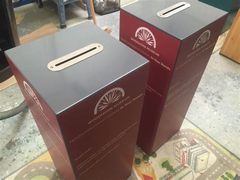 metal donation box|where to buy donation boxes.